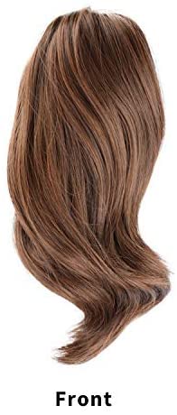 BARSDAR 10 Inch Clip in Ponytail Hair Extensions Short Curly Synthetic Hair Piece for Women (4/30-Medium Brown & Light Auburn Mixed)