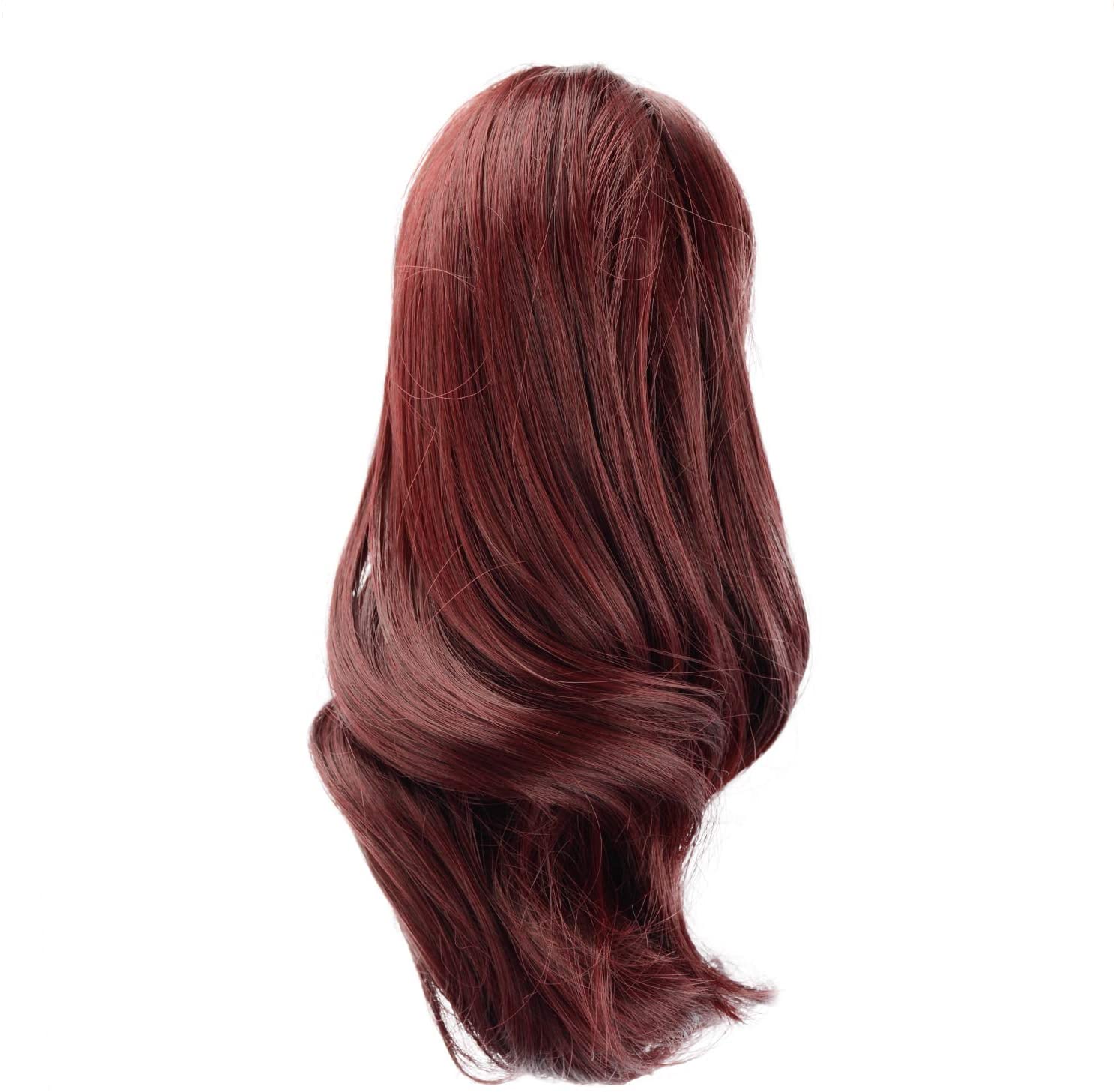 BARSDAR 10 Inch Clip in Ponytail Hair Extensions Short Curly Synthetic Hair Piece for Women (WINE)