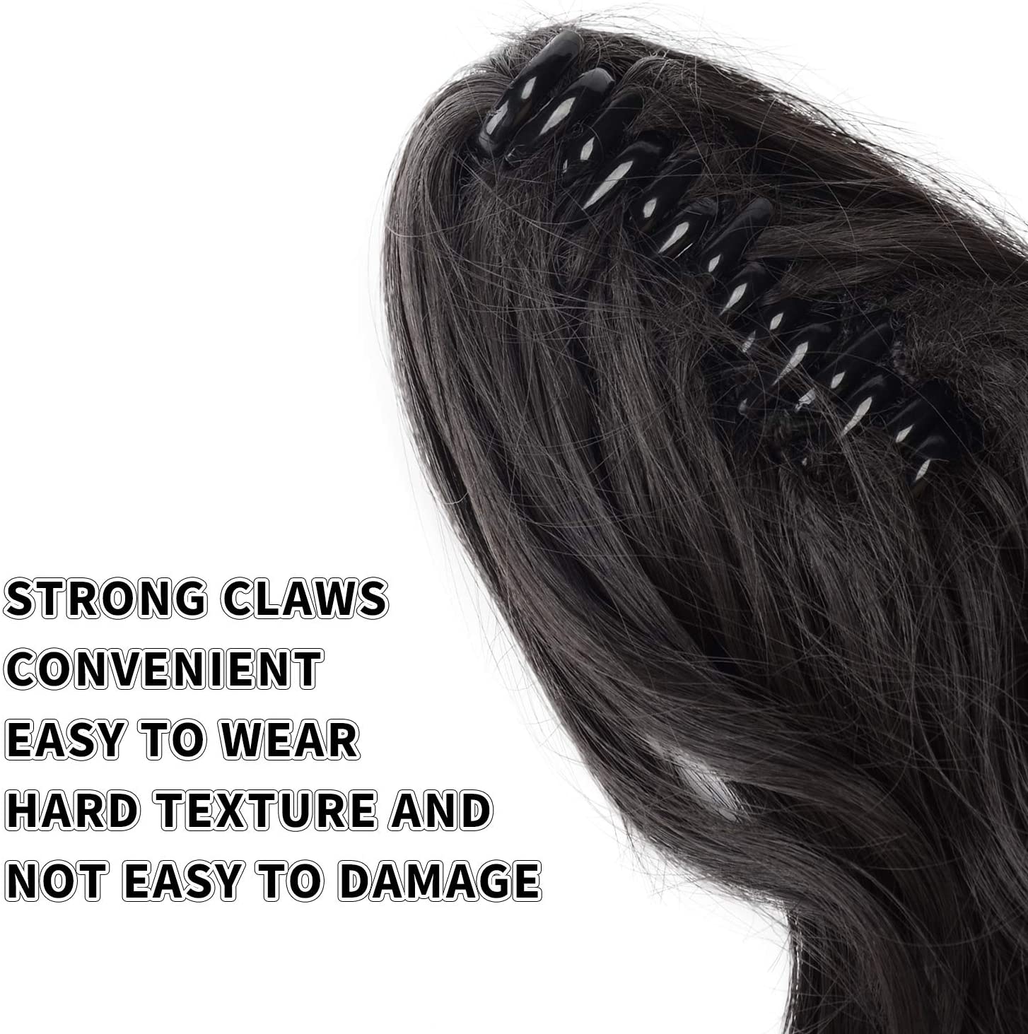 BARSDAR 10 Inch Clip in Ponytail Hair Extensions Short Curly Synthetic Hair Piece for Women (WINE)