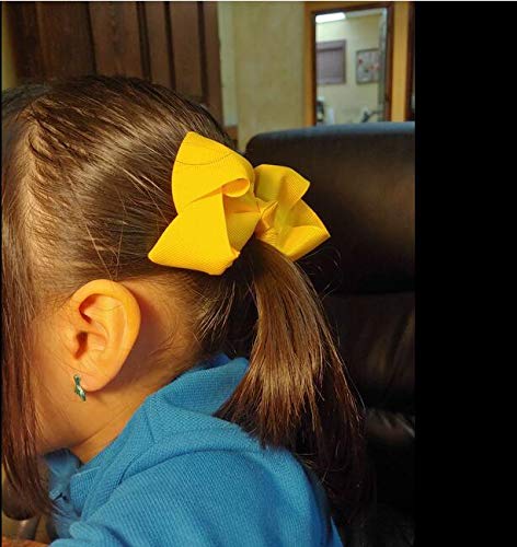 BARSDAR 40 Pieces 4.5 Inch Hair Bows for Girls Clips Grosgrain Ribbon Boutique Hair Bow Alligator Clips For Girls Teens Toddlers Kids in Pairs
