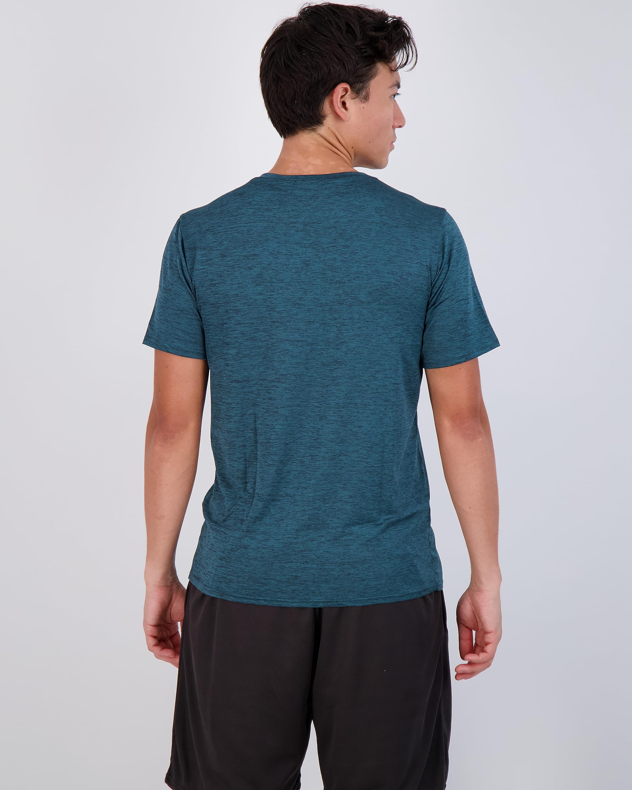 BARSDAR 5 Pack: Men’s Dry-Fit Moisture Wicking Active Athletic Performance Crew T-Shirt