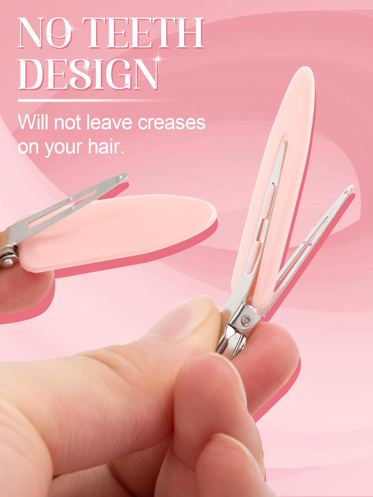 BARSDAR 36 pieces No Bend Hair Clips, No Crease Hair Clips, Pin Curl Hair Clips for Makeup Hair Styling