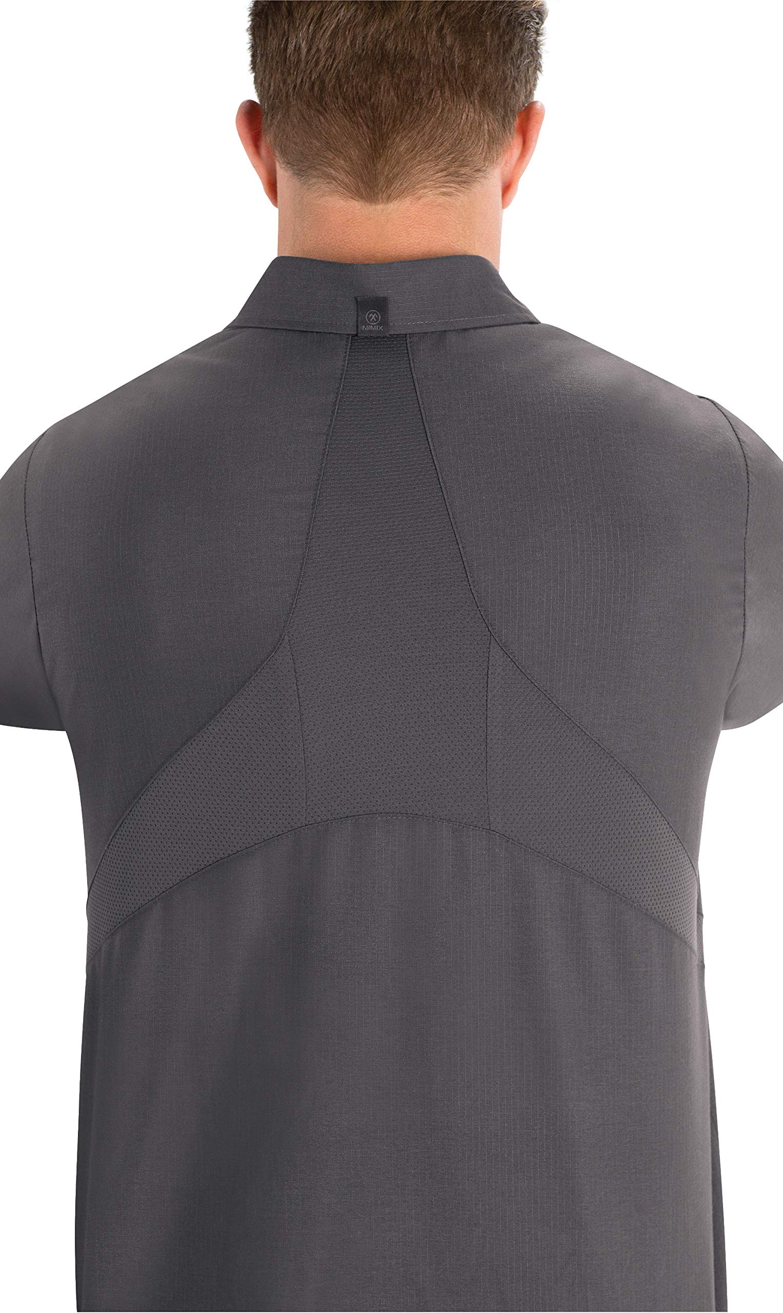 BARSDAR Men's Short Sleeve Work Shirt with Mimix