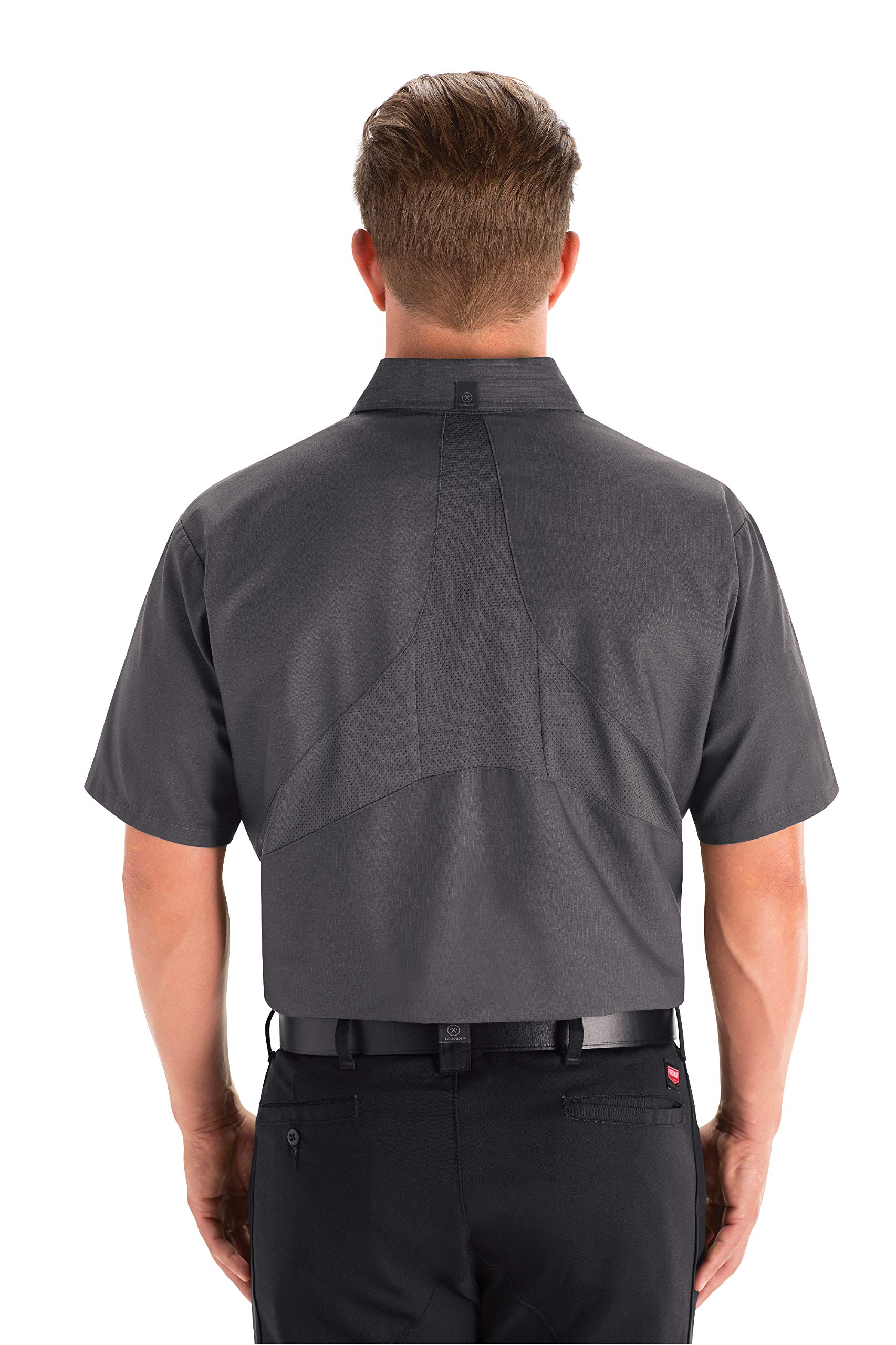 BARSDAR Men's Short Sleeve Work Shirt with Mimix
