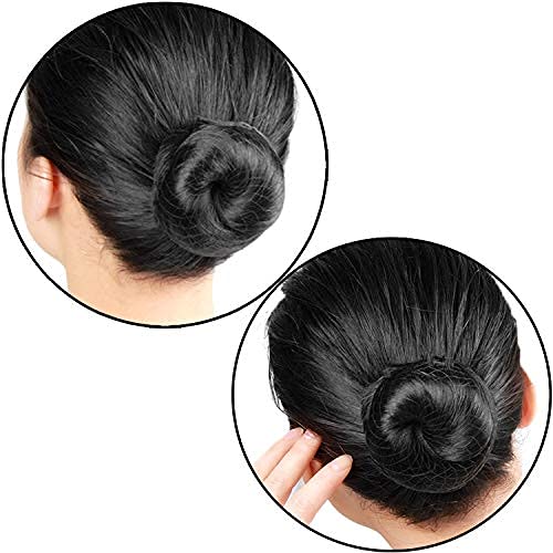 BARSDAR Hair Net 100 Pcs, Smilco 20 Inches Elasticity Invisible Elastic Mesh Wig Nets for Hair Bun Making Ballet Dancer Kitchen Food Serive (Black)