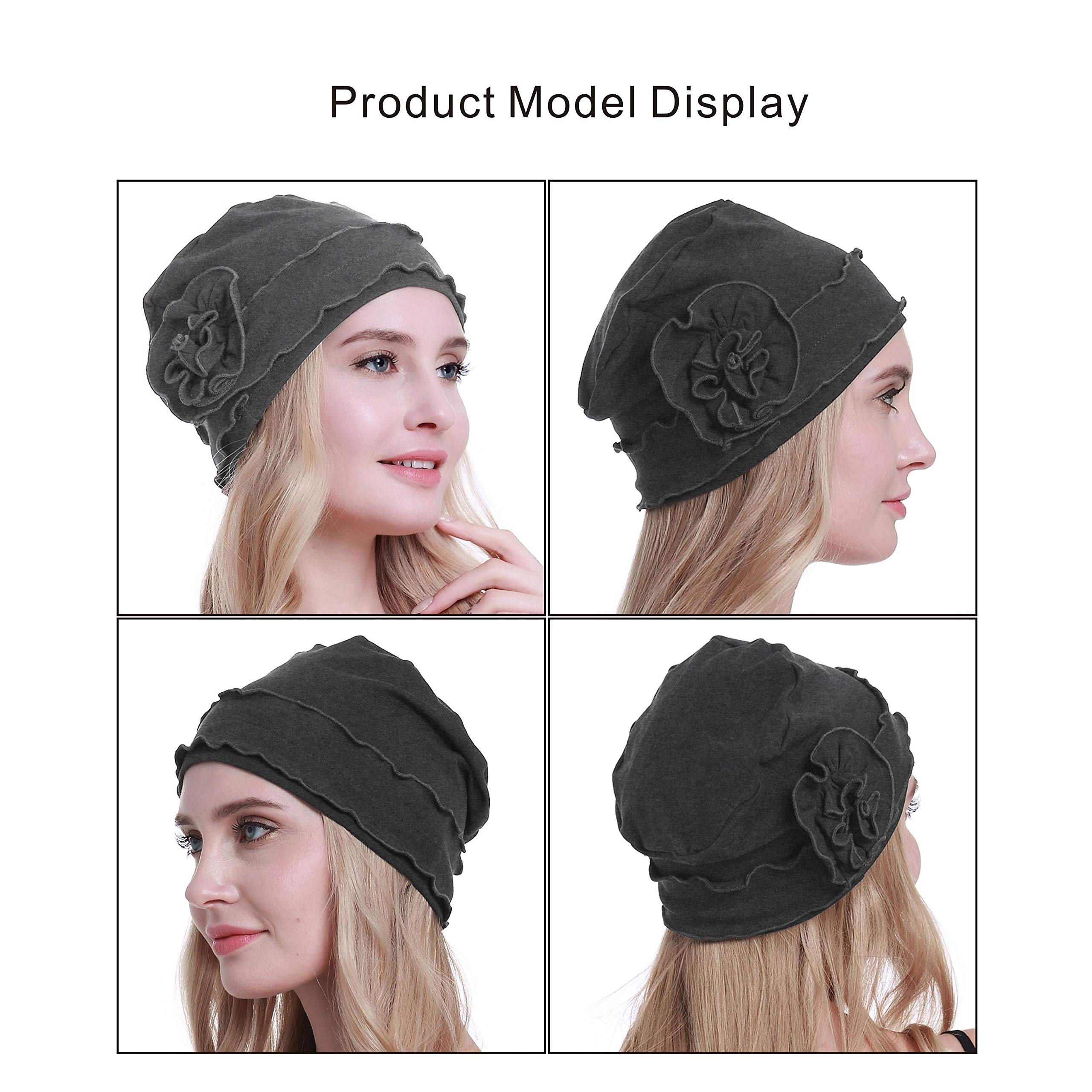 BARSDAR Chemo Headwear Turban Cap for Women - Cancer Beanie Hair Loss Sealed Packaging