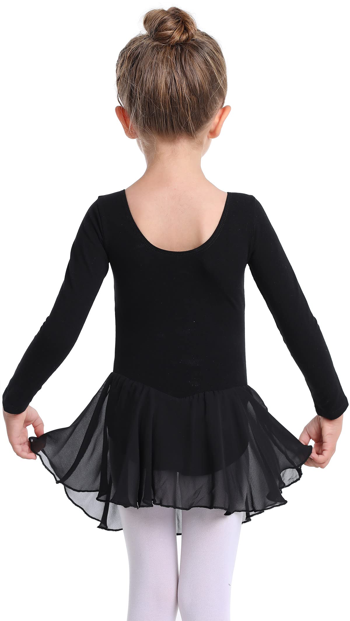 BARSDAR Toddler Girls Ballet Leotards with Skirt Classic Short Sleeve Dance Gymnastic Ballerina Outfit Dress