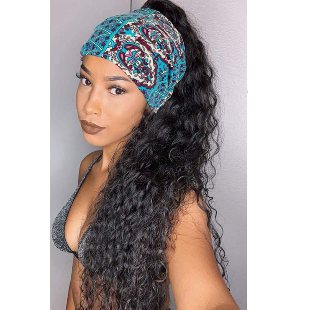 BARSDAR Headband Women Wide Hair Band Boho Elastic Sports Headwear Yoga Hair Band Workout Headwrap