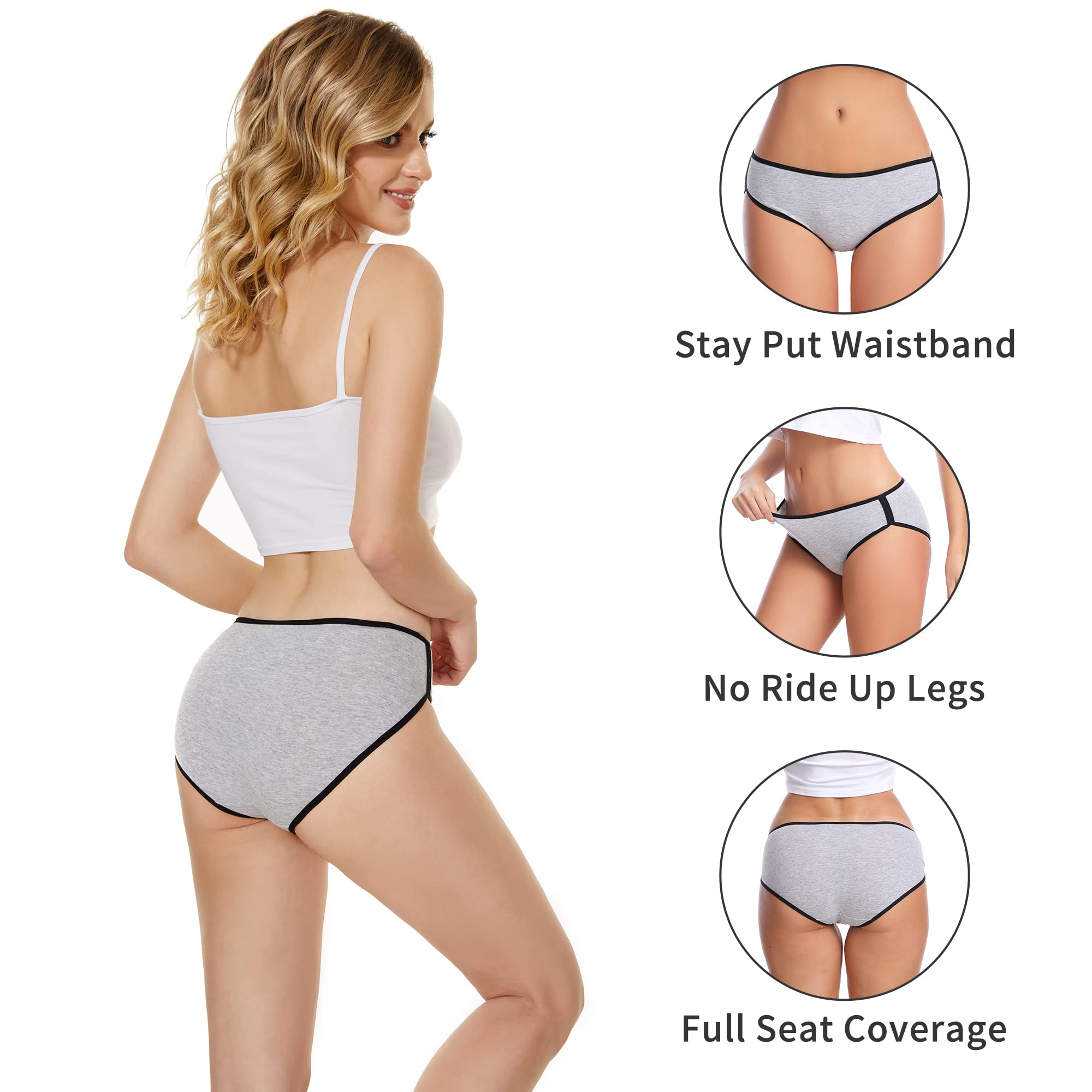 BARSDAR Underwear women - Womens Underwear,Cotton Underwear for Women,Women's Panties,Plus Size Underwear for Women