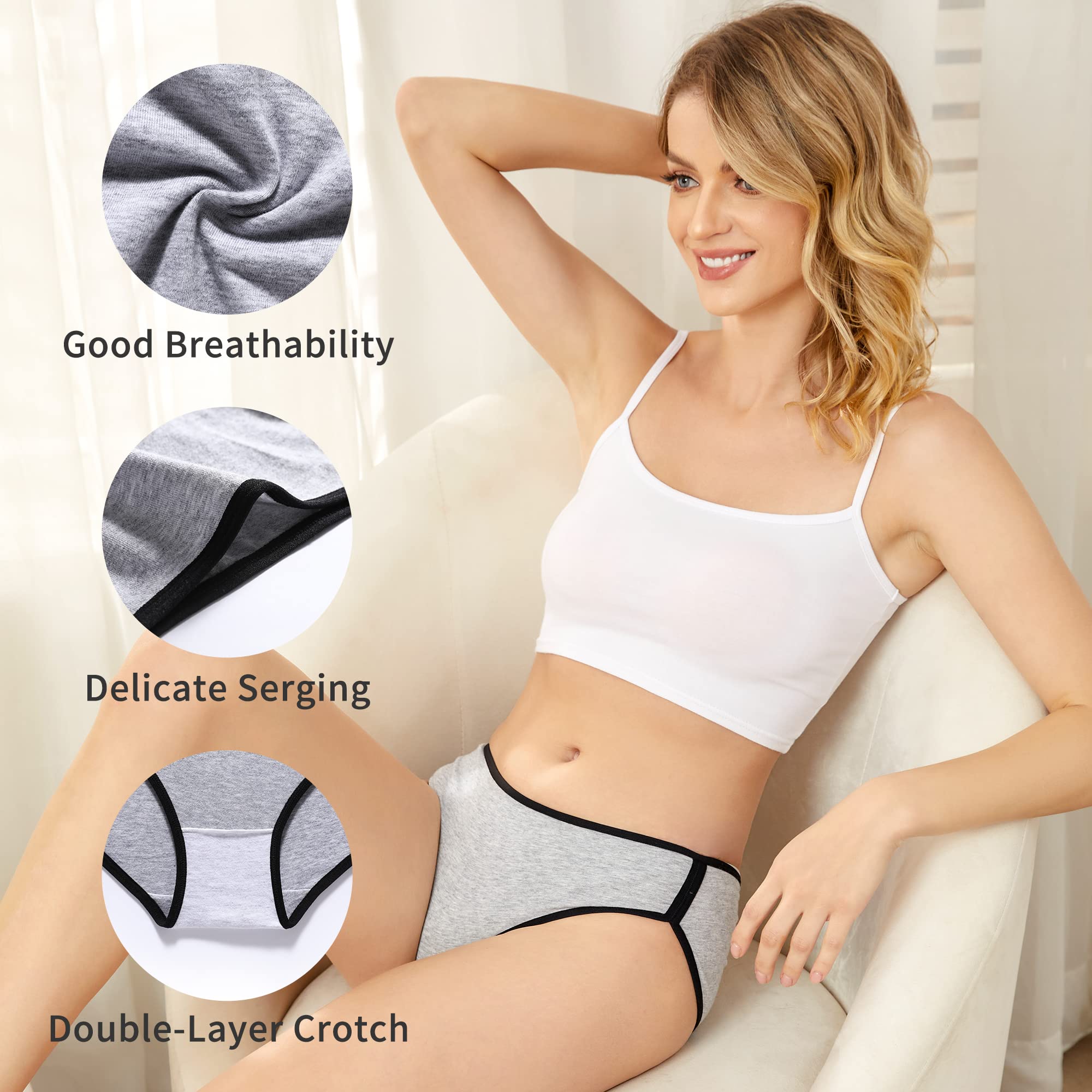 BARSDAR Underwear women - Womens Underwear,Cotton Underwear for Women,Women's Panties,Plus Size Underwear for Women