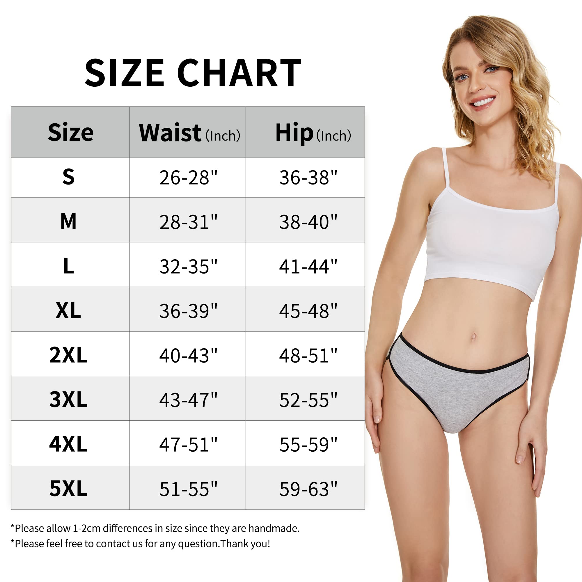 BARSDAR Underwear women - Womens Underwear,Cotton Underwear for Women,Women's Panties,Plus Size Underwear for Women