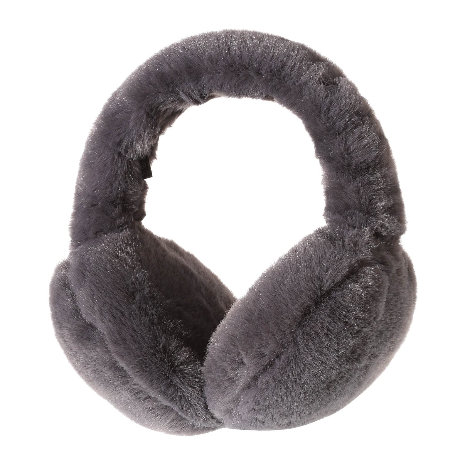 BARSDAR Foldable Ear Muffs for Women, Faux Fur Adjustable Earmuffs for Winter