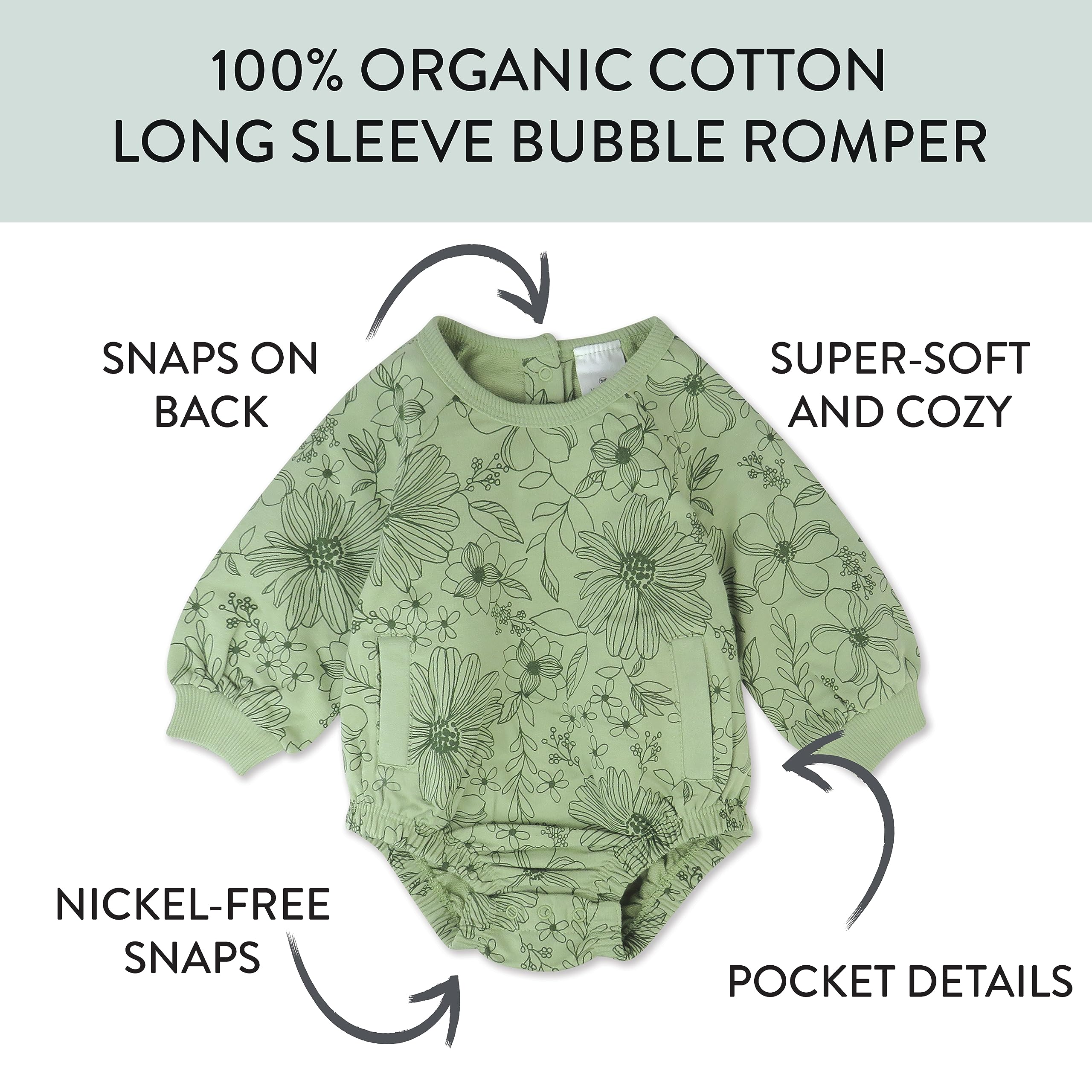 BARSDAR Multipack Short Romper Sets and Dresses 100% Organic Cotton for Infant Baby and Toddler Boys, Girls, Unisex